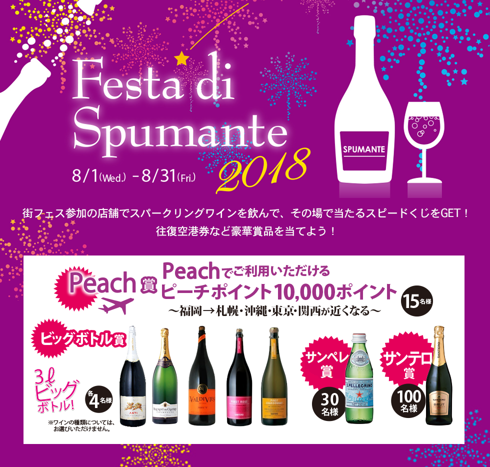 Festa di Spumante 2018 スタンプラリーでプレゼントキャンペーン実施！
