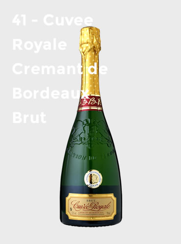 41 - Cuvee Royale Cremant de Bordeaux Brut
