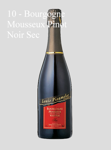 10 - Bourgogne Mousseux Pinot Noir Sec