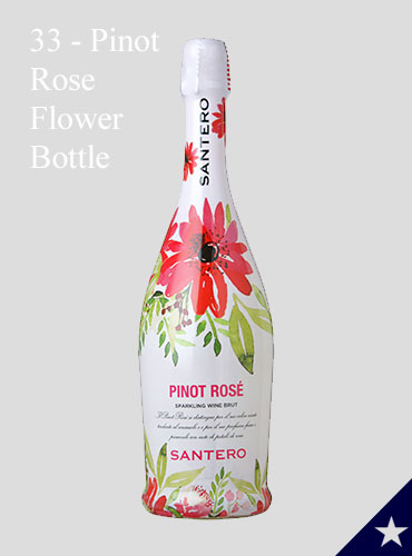 33 - Pinot Rose Flower Bottle